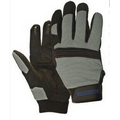 M300 Gray Mechanics Gloves w/ Ridged Knuckle Bar (Medium)